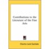 Contributions To The Literature Of The Fine Arts