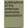 Publications of the American Economic Association door American Economic Association