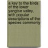 A Key To The Birds Of The Lower Yangtse Valley, With Popular Descriptions Of The Species Commonly