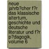 Neue Jahrb�Cher F�R Das Klassische Altertum, Geschichte Und Deutsche Literatur Und F�R P�Dagogik, Volume 6