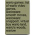 Wario Games: List Of Wario Video Games, Warioware: Smooth Moves, Warioware: Snapped!, Virtual Boy Wario Land, Wario's Woods, Wariow