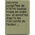 (Oeuvres Compl�Tes De Fr�D�Ric Bastiat, Mises En Ordre: Rev. Et Annot�Es D'Apr�S Les Manuscrits De L'Auteur ...