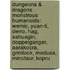 Dungeons & Dragons Monstrous Humanoids: Wemic, Yuan-Ti, Derro, Hag, Sahuagin, Doppelganger, Aarakocra, Grimlock, Medusa, Minotaur, Kopru