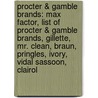 Procter & Gamble Brands: Max Factor, List of Procter & Gamble Brands, Gillette, Mr. Clean, Braun, Pringles, Ivory, Vidal Sassoon, Clairol door Books Llc