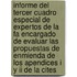 Informe Del Tercer Cuadro Especial De Expertos De La Fa Encargado De Evaluar Las Propuestas De Enmienda De Los Apendices I Y Ii De La Cites