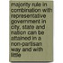 Majority Rule in Combination with Representative Government in City, State and Nation Can Be Attained in a Non-Partisan Way and with Little