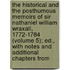 The Historical and the Posthumous Memoirs of Sir Nathaniel William Wraxall, 1772-1784 (Volume 5); Ed., with Notes and Additional Chapters From