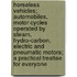 Horseless Vehicles; Automobiles, Motor Cycles Operated by Steam, Hydro-Carbon, Electric and Pneumatic Motors; a Practical Treatise for Everyone