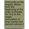 Memorials of the English Affairs from the Beginning of the Reign of Charles the First to the Happy Restoration of King Charles the Second Volume 1 by Bulstrode Whitelocke