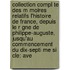 Collection Compl Te Des M Moires Relatifs L'Histoire De France, Depuis Le R Gne De Philippe-Auguste, Jusqu'Au Commencement Du Dix-Septi Me Si Cle: Ave