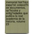 Memorial Hist�Rico Espa�Ol: Colecci�N De Documentos, Op�Sculos Y Antig�Edades Que Publica La Real Academia De La Historia, Volume 23