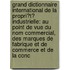 Grand Dictionnaire International De La Propri�T� Industrielle: Au Point De Vue Du Nom Commercial, Des Marques De Fabrique Et De Commerce Et De La Conc