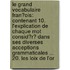 Le Grand Vocabulaire Fran�Ois: Contenant 10. L'Explication De Chaque Mot Consid�R� Dans Ses Diverses Acceptions Grammaticales ... 20. Les Loix De L'Or