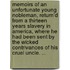 Memoirs of an Unfortunate Young Nobleman, Return'd from a Thirteen Years Slavery in America, Where He Had Been Sent by the Wicked Contrivances of His Cruel Uncle. ...