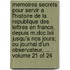 Memoires Secrets Pour Servir a L'Histoire De La Republique Des Lettres En France, Depuis M.Dcc.Lxii Jusqu'a Nos Jours; Ou Journal D'Un Observateur, ... Volume 21 of 24