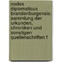Codex Diplomaticus Brandenburgensis: Sammlung Der Urkunden, Chroniken Und Sonstigen Quellenschriften F
