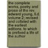 The Complete Works, Poetry And Prose Of The Rev. Edward Young, Ll.d. Volume 2; Revised And Collated With The Earliest Editions. To Which Is Prefixed A Life Of The Author