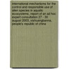 International Mechanisms for the Control and Responsible Use of Alien Species in Aquatic Ecosystems, Report of an Ad Hoc Expert Consultation 27 - 30 August 2003, Xishuangbanna, People's Republic of China door Food and Agriculture Organization of the United Nations