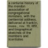 A Centurial History of the Mendon Association of Congregational Ministers, with the Centennial Address, Delivered at Franklin, Mass., Nov. 19, L851, and Biographical Sketches of the Members and Licentiates
