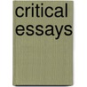 Critical Essays door Max Saunders