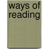 Ways of Reading by Sara Mills