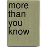 More Than You Know by Nan Rossiter