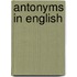 Antonyms in English
