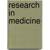 Research in Medicine door Juliet Usher-Smith