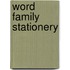 Word Family Stationery