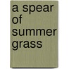 A Spear of Summer Grass door Deanna Raybourn