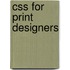Css For Print Designers