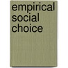 Empirical Social Choice door Erik Schokkaert