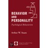 Behavior and Personality door Walter W. Staats