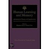 Human Learning And Memory by Chizuko Izawa