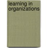 Learning in Organizations door Peter J. Smith
