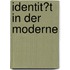 Identit�T in Der Moderne