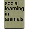 Social Learning in Animals door Jr. Bennett G. Galef