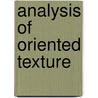 Analysis of Oriented Texture door Rangaraj Rangayyan