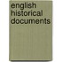 English Historical Documents