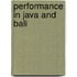 Performance in Java and Bali