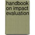 Handbook on Impact Evaluation
