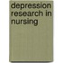 Depression Research in Nursing
