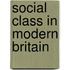 Social Class in Modern Britain