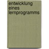 Entwicklung Eines Lernprogramms by Rebecca H�rnemann