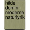 Hilde Domin - Moderne Naturlyrik by Katrin Opitz