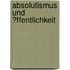 Absolutismus Und �Ffentlichkeit