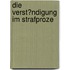 Die Verst�Ndigung Im Strafproze