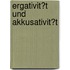 Ergativit�T Und Akkusativit�T