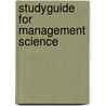 Studyguide for Management Science door Cram101 Textbook Reviews