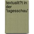 Textualit�T in Der 'Tagesschau'